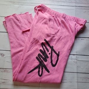 VS pink hot pink sweats
